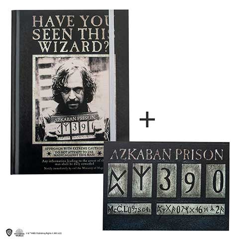 Carnet rigide et marque-page - Sirius Azkaban