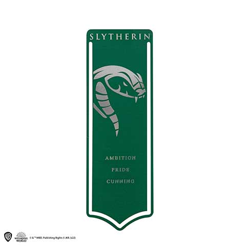 Marque-page métal - Blason de Serpentard - Harry Potter