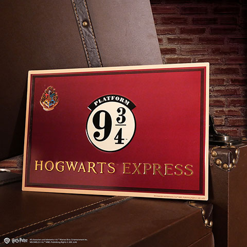 Aluminum Plaque Platform 9 ¾ - Harry Potter Aluminum Plaque Platform 9 ¾ - Harry Potter