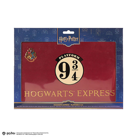 Aluminum Plaque Platform 9 ¾ - Harry Potter Aluminum Plaque Platform 9 ¾ - Harry Potter
