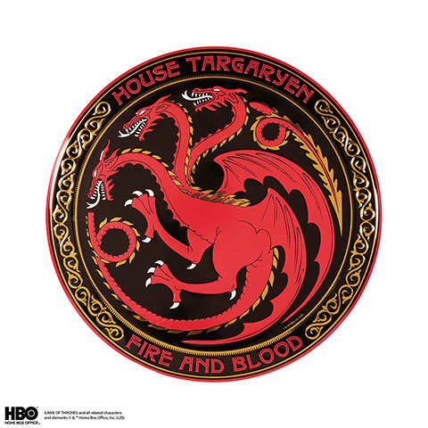 Placa redonda de aluminio Targaryen - Game Of Thrones Placa redonda de aluminio Targaryen - Game Of Thrones