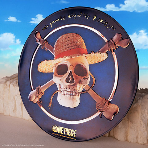 Plaque ronde en aluminium Luffy - One Piece