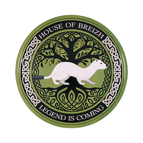 Plaque ronde en aluminium - House of Breizh