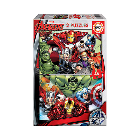 2 Puzzles de 48 pièces - Avengers - Marvel
