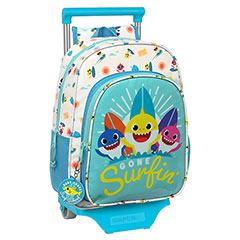SF03003-Cartable à roulettes - Gone Surfin’ - Baby Shark