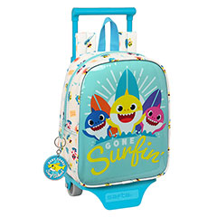 SF03006-Cartable à roulettes - Gone Surfin’ - Baby Shark