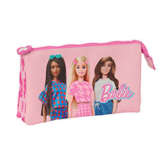 SF04011-Pink triple case - Love - Barbie