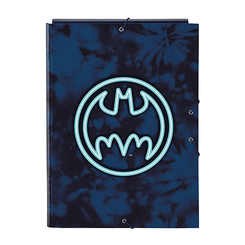 Pochette à rabats en carton A4 - Bleu marine - Batman Legendary