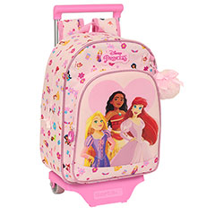 SF10005-Pink rolling schoolbag - Summer Adventures - 26 x 34 x 11 cm - Disney Princess