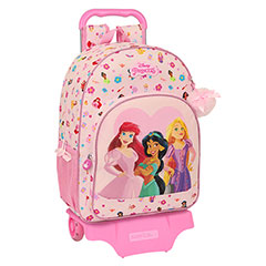 SF10006-Pink rolling schoolbag - Summer Adventures - 33 x 42 x 14 cm - Disney Princess