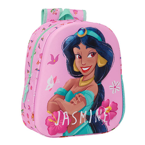 Sac à dos rose 3D - Jasmine - Disney Princess