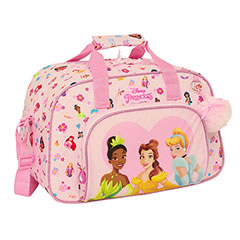 SF10016-Pink sports bag - Cinderella, Belle and Tiana - Summer Adventures - Disney Princess
