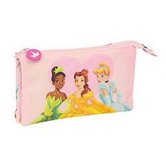 SF10019-Triple pink pencil case - Summer Adventures - Disney Princess