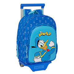 SF11013-Cartable à roulettes bleu - 26 x 34 x 11 cm - Donald Duck - Disney