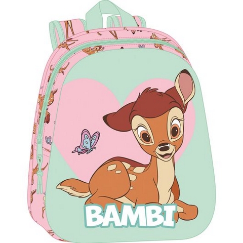 Sac à dos vert et rose 3D - Bambi - Disney