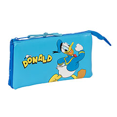 SF11035-Trousse triple bleu - Donald Duck - Disney