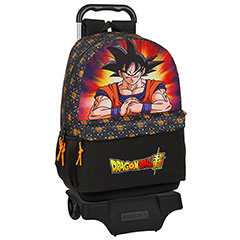 SF12003-Black rolling schoolbag - Goku - 33 x 46 x 14 cm -Dragon Ball Super