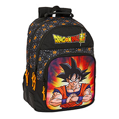 SF12008-Black double backpack - Goku - 32 x 15 x 42 cm - Dragon Ball Super