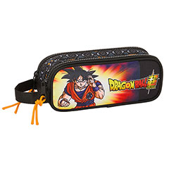 SF12010-Doppeltes Mäppchen Schwarz - Goku - Dragon Ball Super