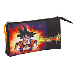 SF12012-Portapenne triplo nero - Goku - Dragon Ball Super