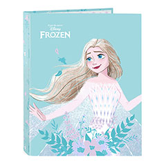 SF14012-Classeur turquoise à anneaux A4 - Hello Spring - La Reine des Neiges - Frozen - Disney