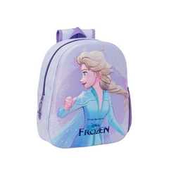 SF14026-Sac à dos violet 3D - 27 x 33 x 10 cm - La Reine des Neiges - Frozen - Disney