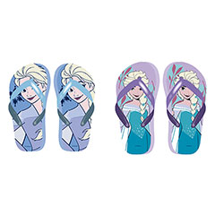 SF14043-Tongs Flip Flop 2 motifs - Elsa - La Reine des Neiges - Frozen - Disney
