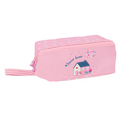 SF16008-Trousse rectangulaire rose - Sweet home - Glowlab