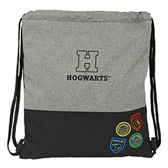 SF17005-Bolsa negra con cordón - Hogwarts - Casa de los campeones - Harry Potter