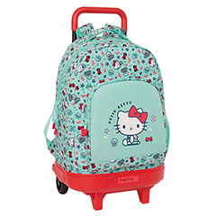 SF18009-Blue rolling schoolbag - Sea lovers - 33 X 45 X 22 cm - Hello Kitty