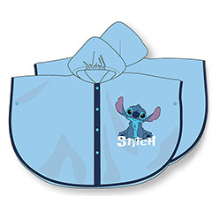 SF21014-Set di 8 poncio bimbo impermeabili blù - Stitch - Disney