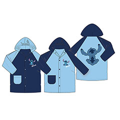 SF21015-Pack 8 raincoats in 2 models Stitch blue - Disney