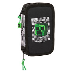 SF27000-Double kit & stationery set ( 28 pieces ) - Creeper - Minecraft 15 years anniversary