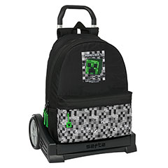 SF27005-Evolution backpack with wheels - Creeper - Minecraft 15 years anniversary