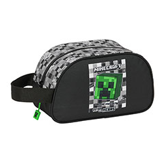 SF27008-Black toiletry bag - Creeper - Minecraft 15 years anniversary