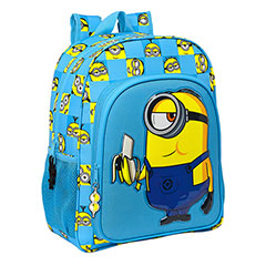 SF28007-Blue backpack - Minionstatic - 32 X 38 X 12 cm - Minions