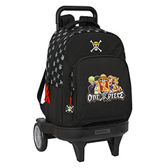 SF35001-Black rolling schoolbag - 33 X 45 X 22 cm - One Piece