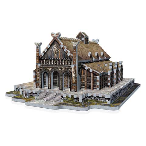 Château d’or Edoras - Le Seigneur des Anneaux - puzzle 3D Wrebbit