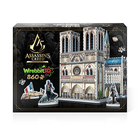 Assassin’s Creed Unity Notre-Dame de Paris - puzzle 3D Wrebbit