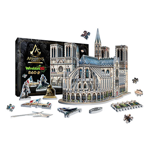 Assassin’s Creed Unity Notre-Dame de Paris - puzzle 3D Wrebbit
