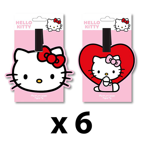 12 x Etiqueta para equipaje - Hello Kitty