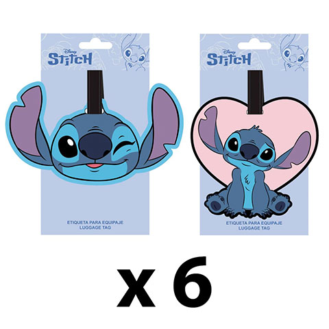 Lot de 12 Étiquettes Bagage – 2 Modèles Assortis - Lilo & Stitch